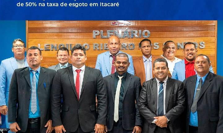 Câmara aprova redução na taxa de esgoto em Itacaré