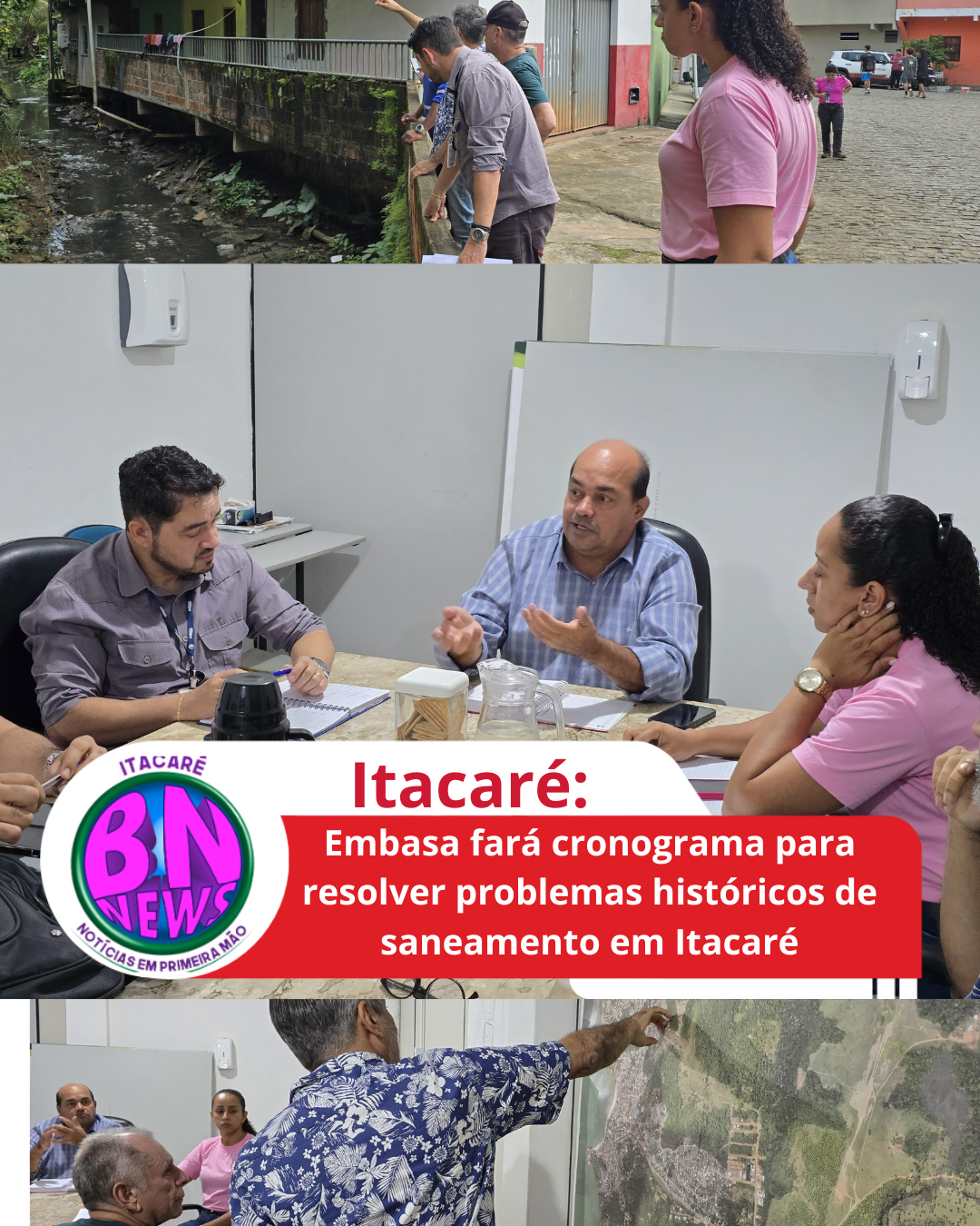 Embasa fará cronograma para resolver problemas históricos de saneamento em Itacaré