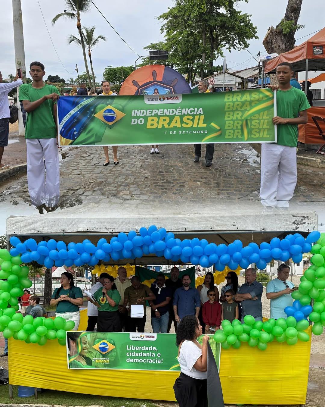 Cores da Bandeira tomam conta de Itacaré no Desfile de 7 de Setembro