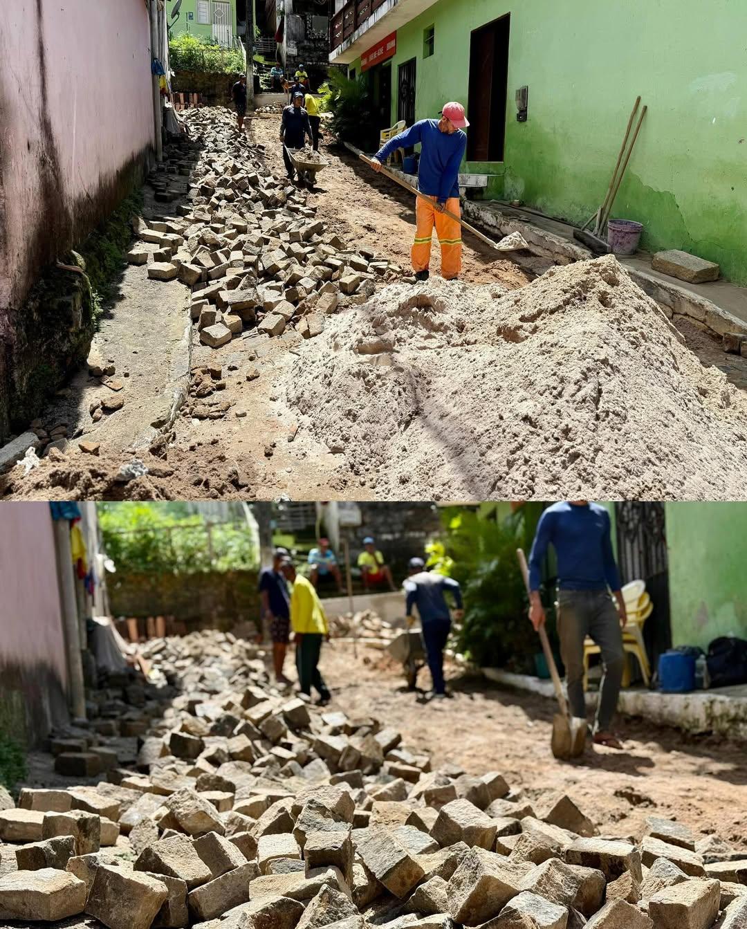 Secretaria de Desenvolvimento Urbano realiza manutenção na Rua da Jamaica, em Itacaré