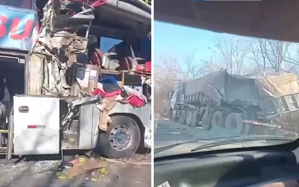 Acidente entre ônibus e carreta deixa um morto e cinco feridos no oeste da Bahia