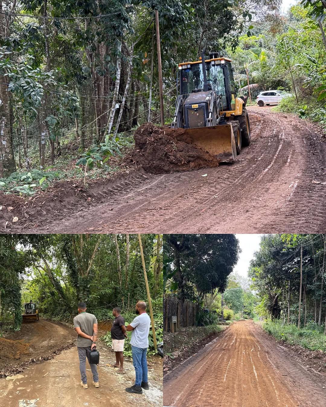 Prefeitura de Itacaré realiza manutenção na Rua do Canoeiro e melhora acesso na região do quilômetro quatro