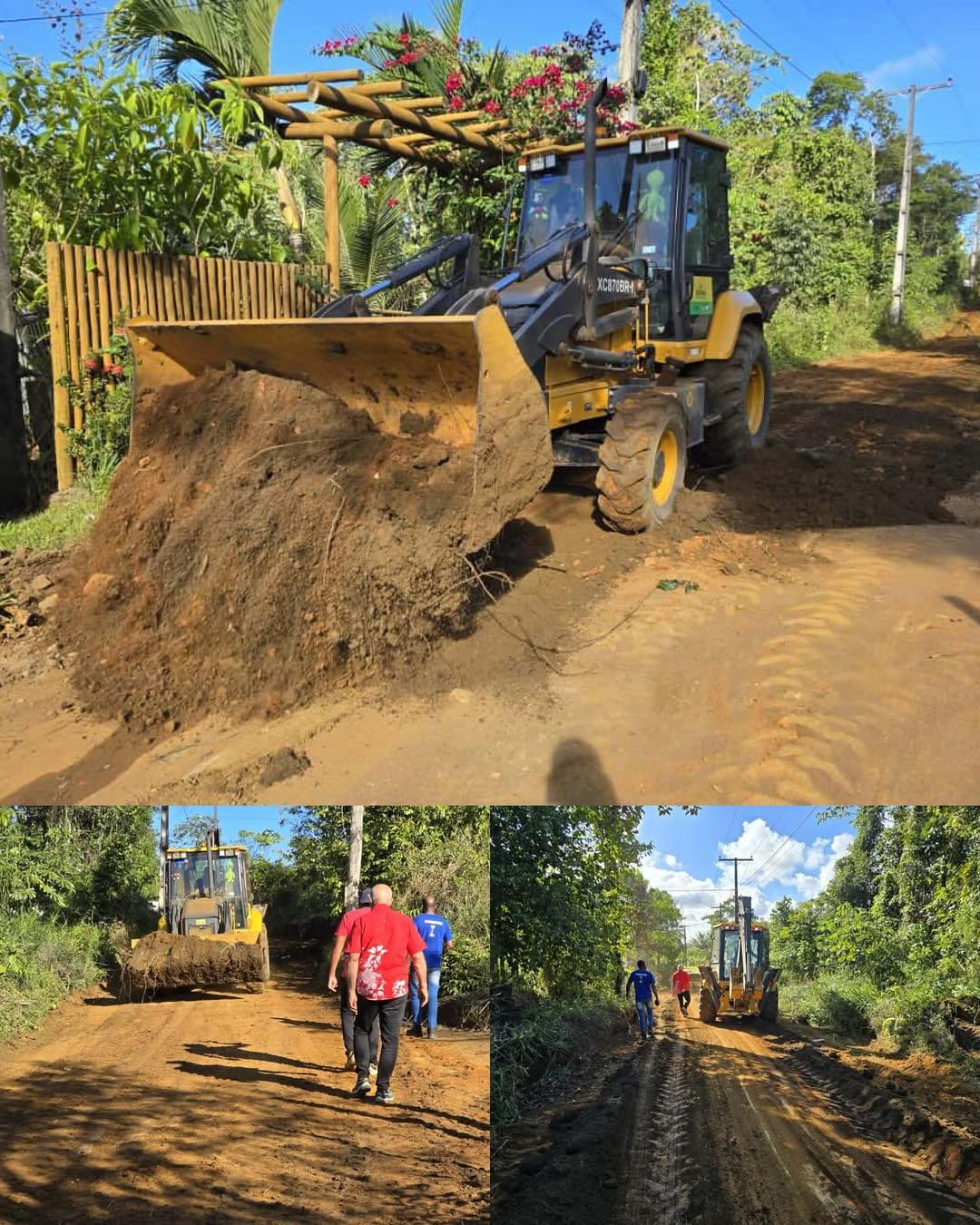 Prefeitura realiza manutenção na estrada do KM 5 em Itacaré