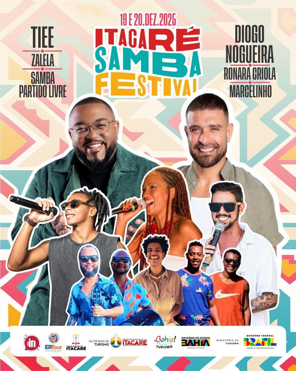 Prefeitura divulga line-up do Festival de Samba de Itacaré