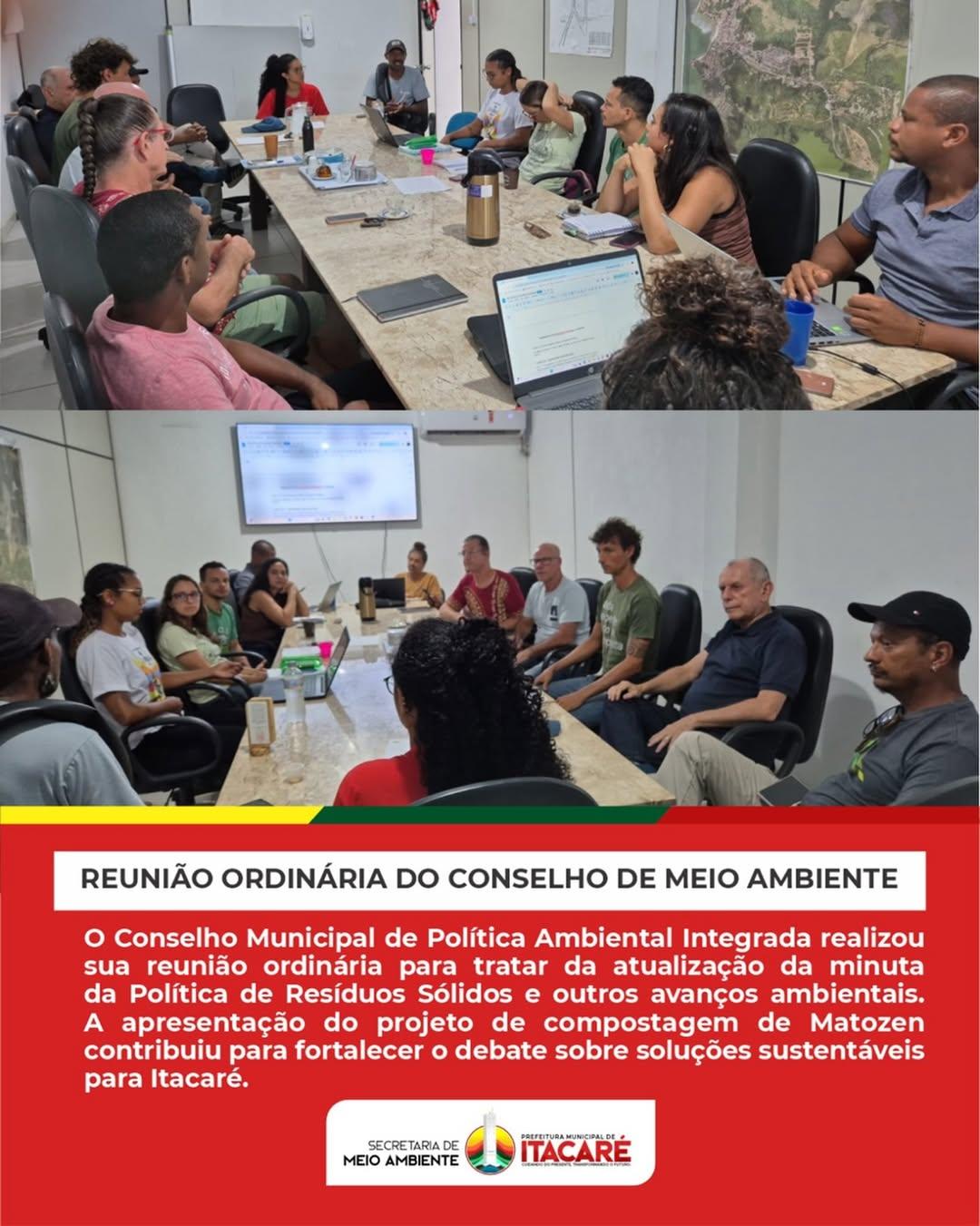 Reunião Ordinária do COMPAI discute avanços na gestão ambiental em Itacaré