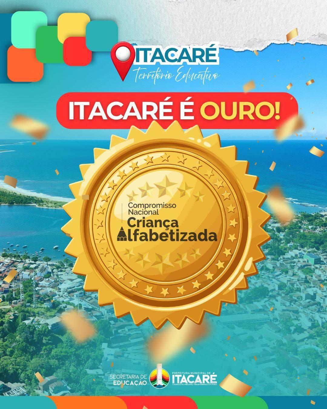 Educação de Itacaré é reconhecida com medalha de ouro em programa nacional de alfabetização