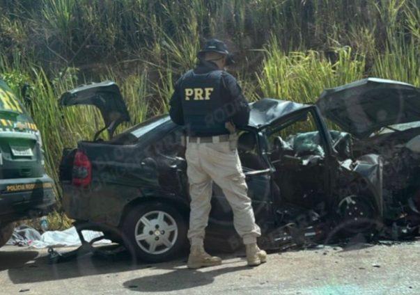 Casal de influencers e filha morrem em acidente na BR-101, próximo a Itapebi