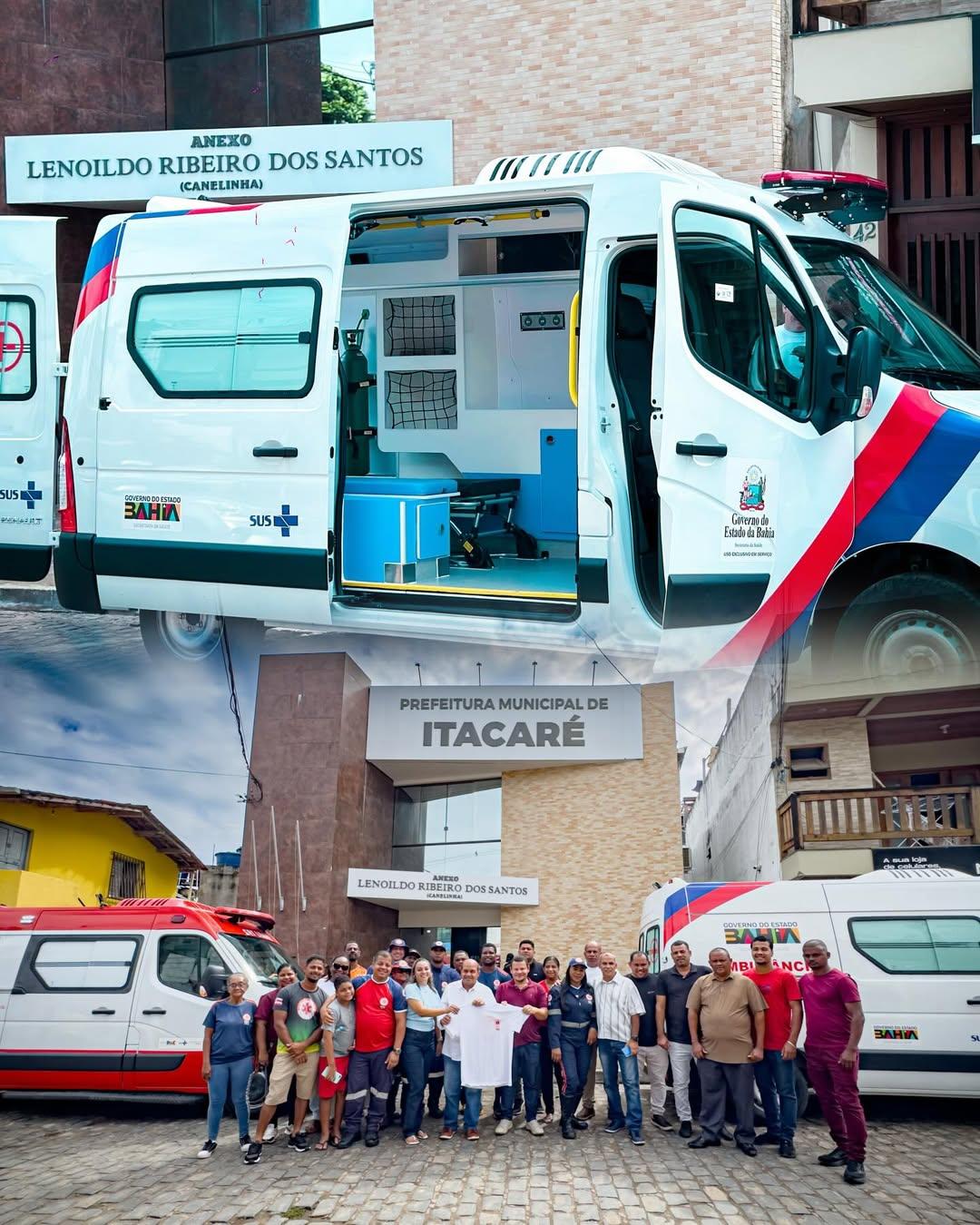 Prefeitura entrega ambulância 0km e novos fardamentos ao SAMU 192 no início da folia