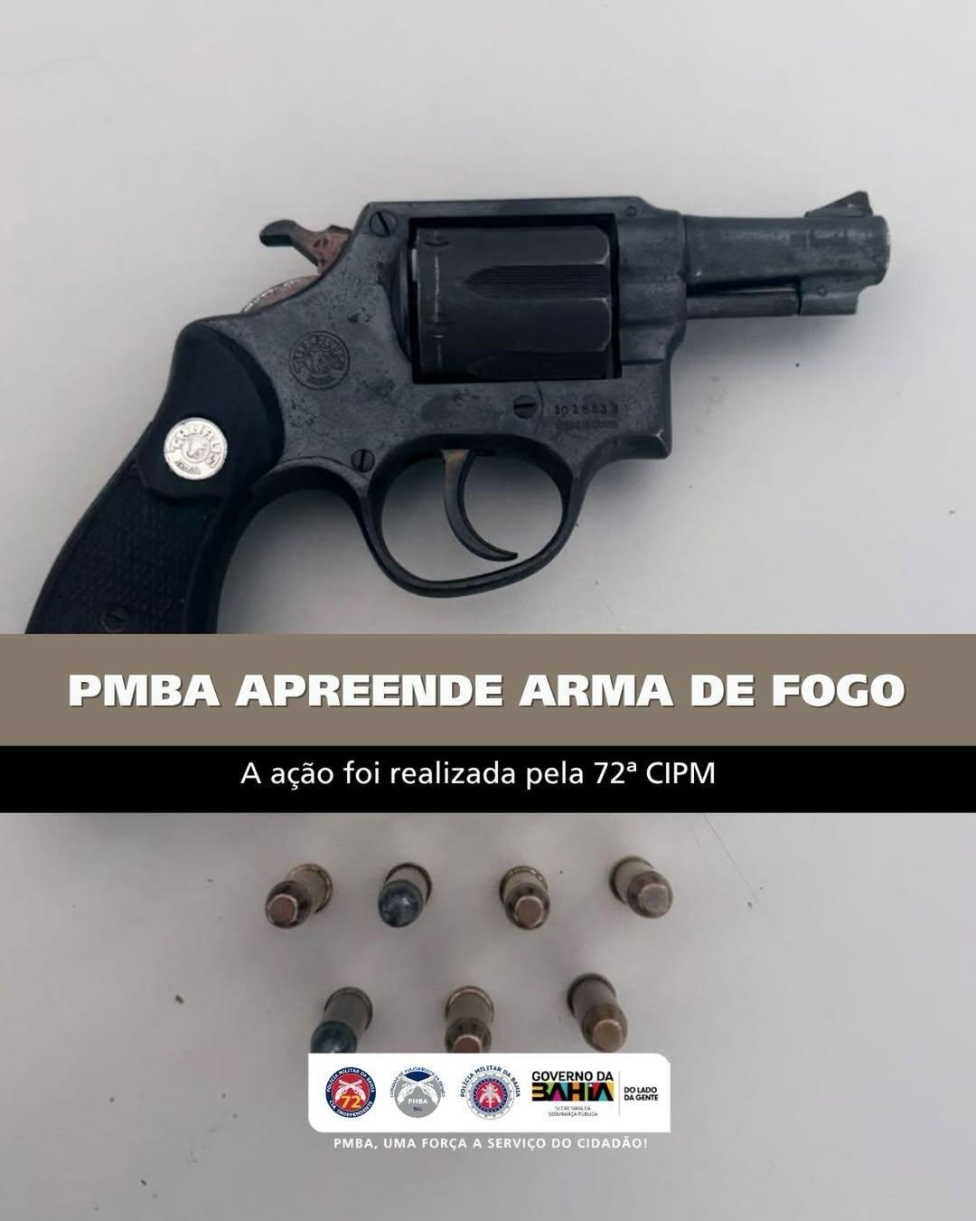 PM apreende arma e prende suspeito em Serra Grande